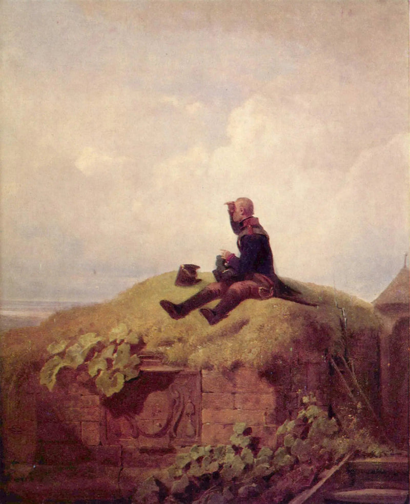 Es war einmal (Der strickende Vorposten) - Carl Spitzweg