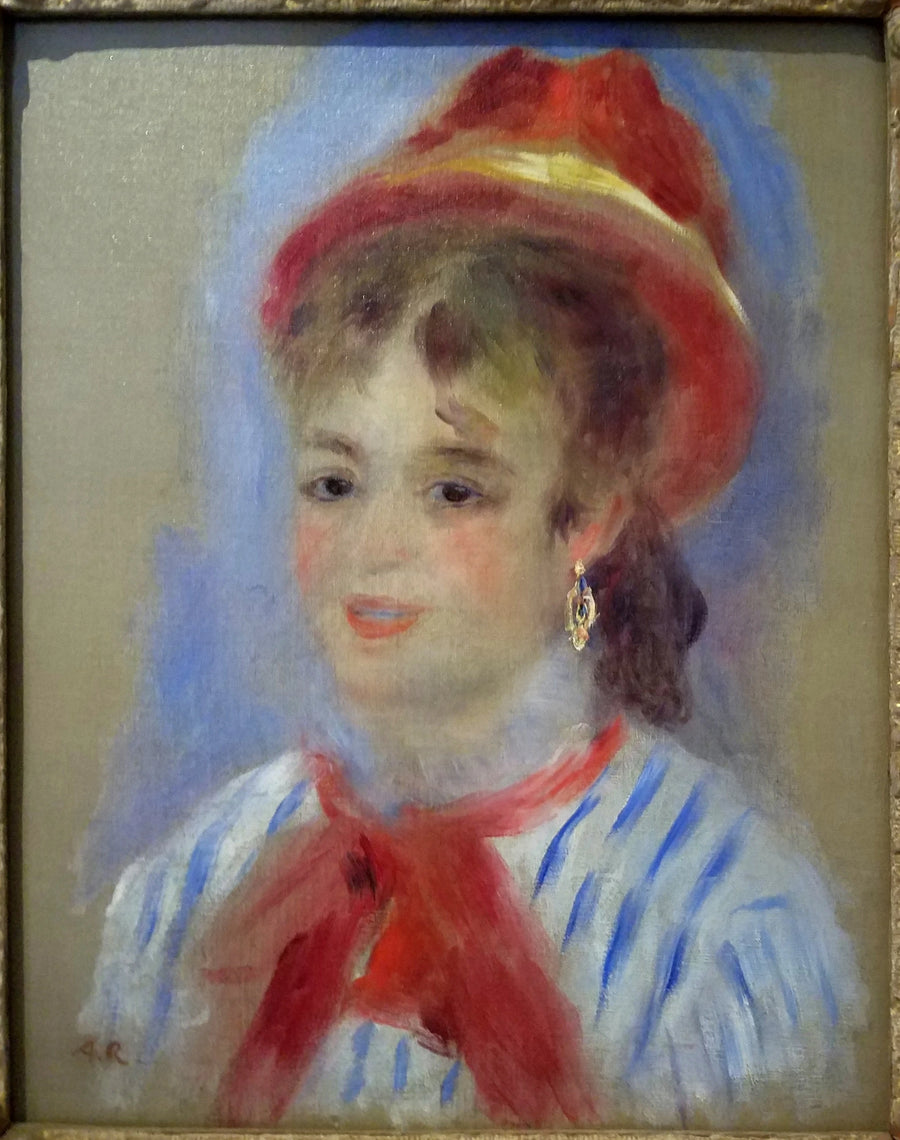 Estelle au chapeau rouge, 1876 – Pierre-Auguste Renoir