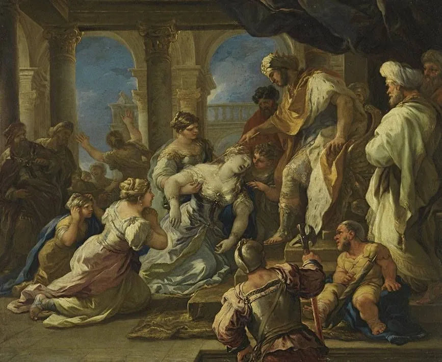 Esther vor Ahasver - Luca Giordano