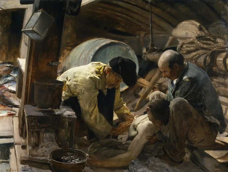 Et en plus elles disent que le poisson est cher ! - Joaquín Sorolla