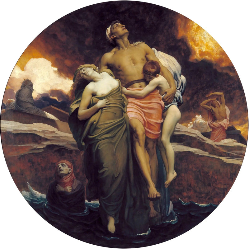 Et la mer rendit les morts qui étaient en elle - Frederic Leighton