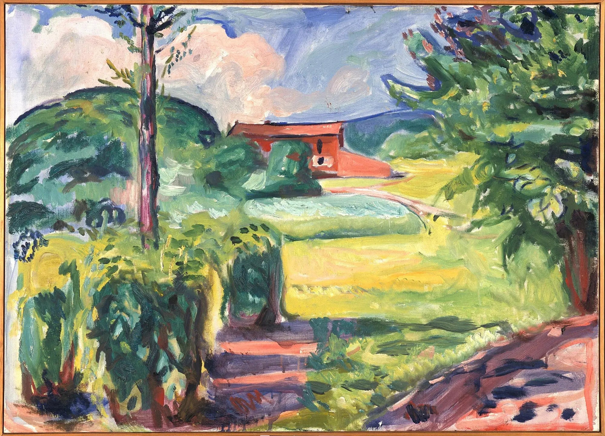 Été à Ekely - Edvard Munch image 1 reproduction artisanale de tableau
