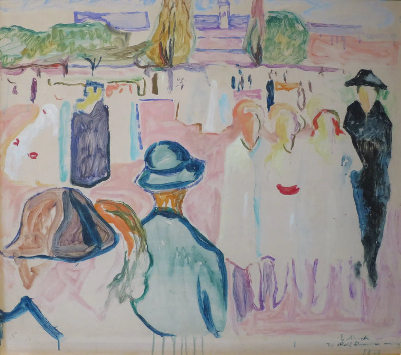Été sur Karl Johan - Edvard Munch