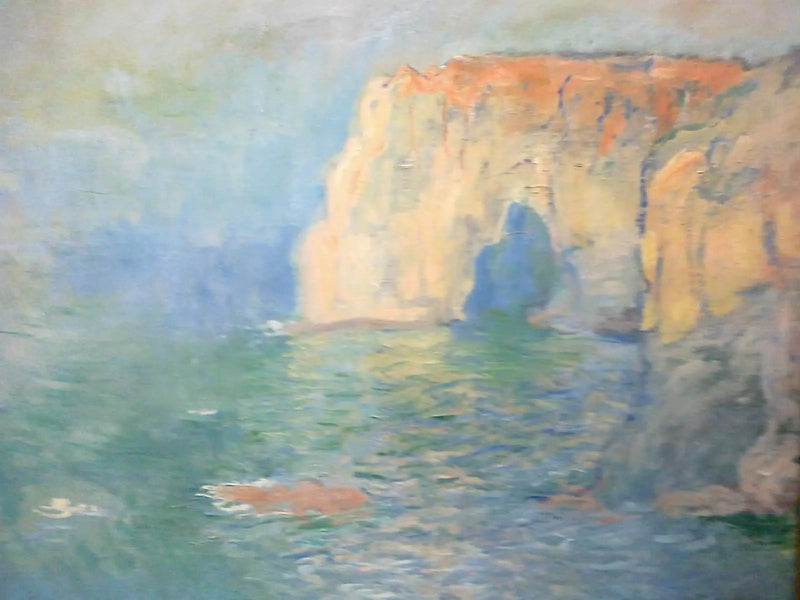 Étretat, la Manneporte, reflets sur l'eau - Claude Monet