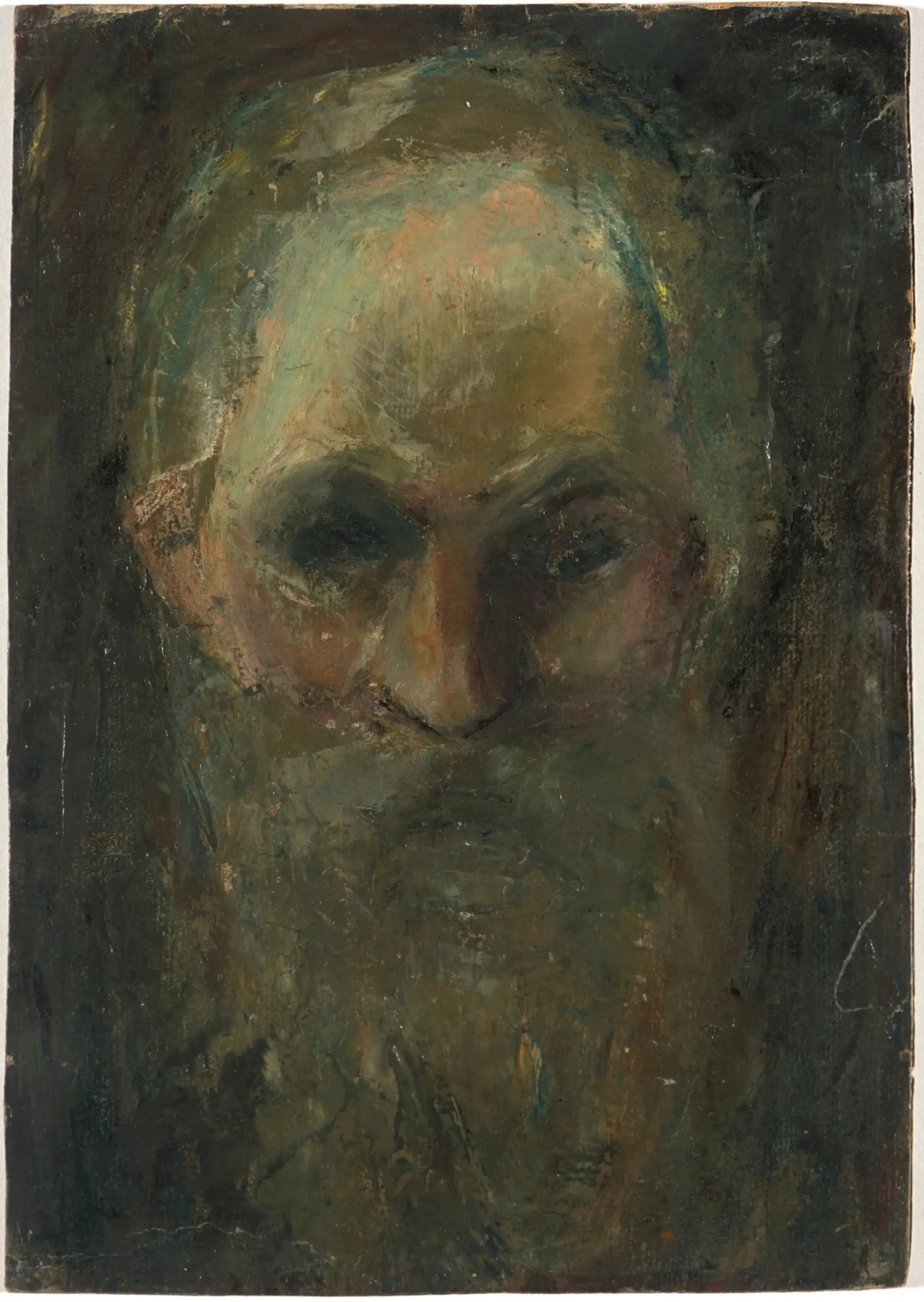 Reproduction du tableau « Étude de tête de vieil homme - Edvard Munch » par Alpha Reproduction en peinture à l’huile