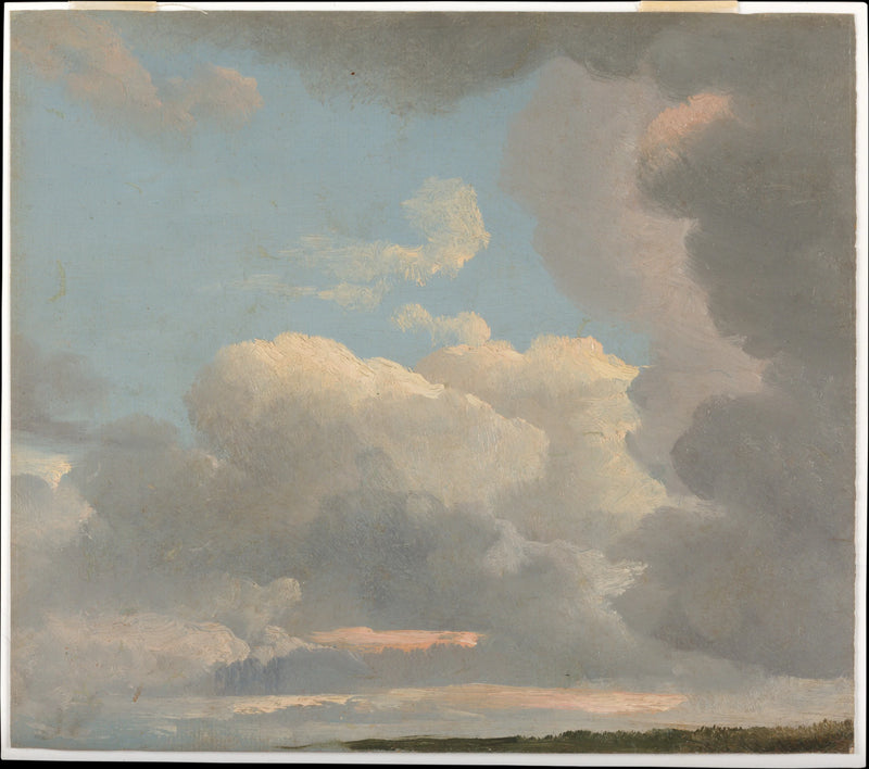 Étude sur les nuages (en début de soirée) - Simon Denis
