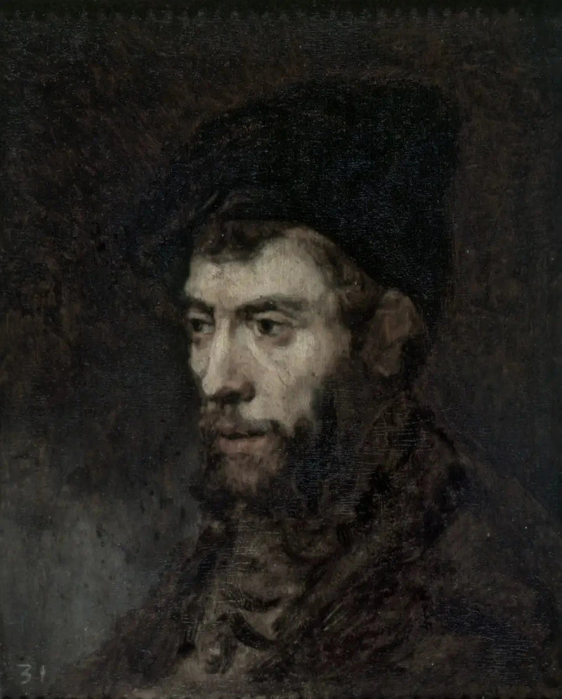 Étude de tête d’homme – suiveur de Rembrandt