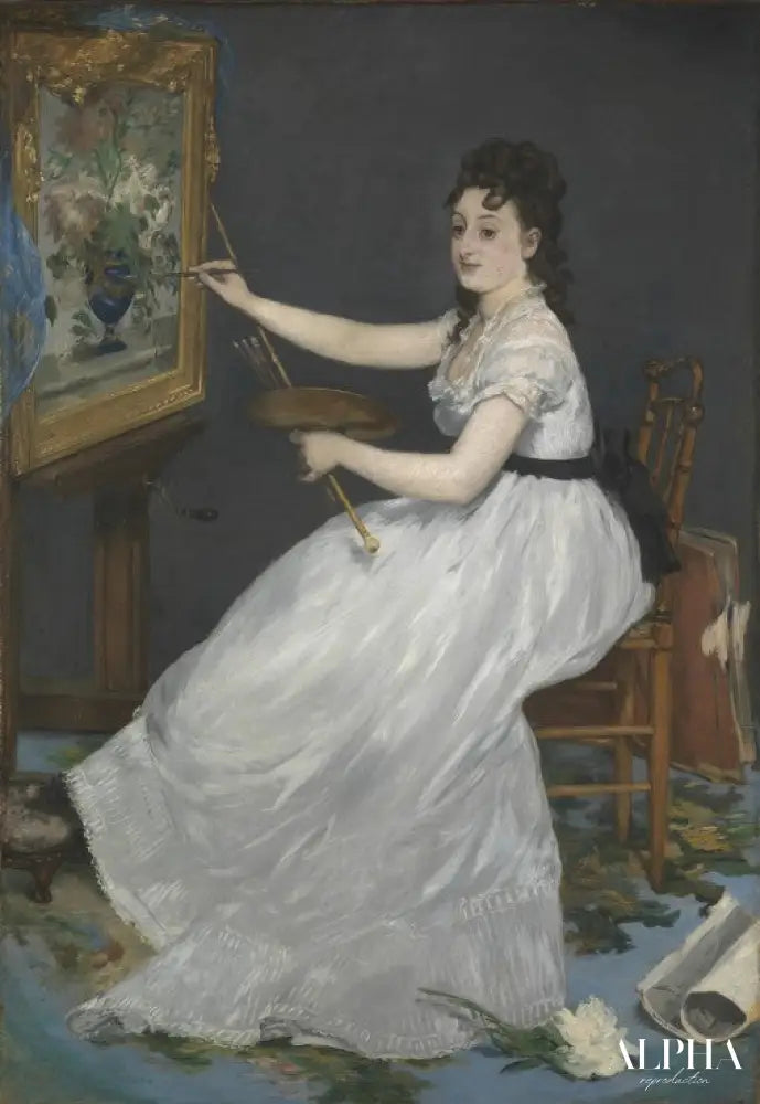 Eva Gonzalès - Edouard Manet - Reproductions de tableaux et peintures haut de gamme