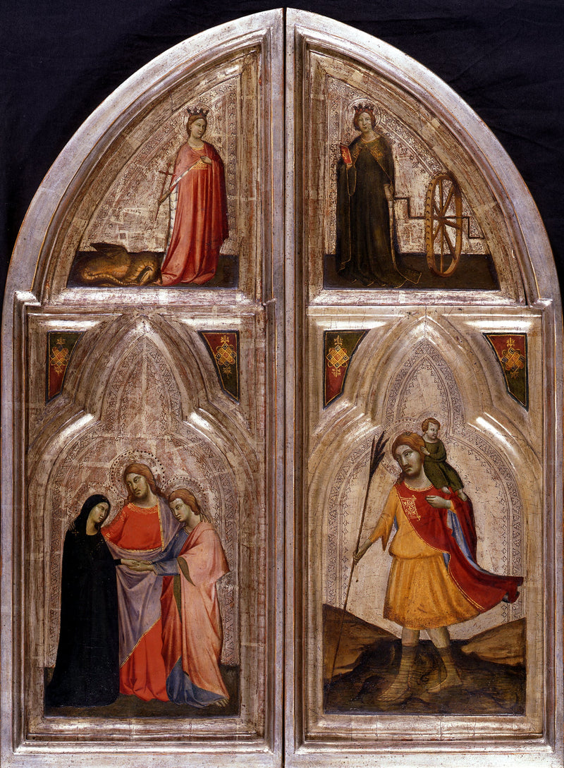 Extérieur des volets du triptyque - Taddeo Gaddi