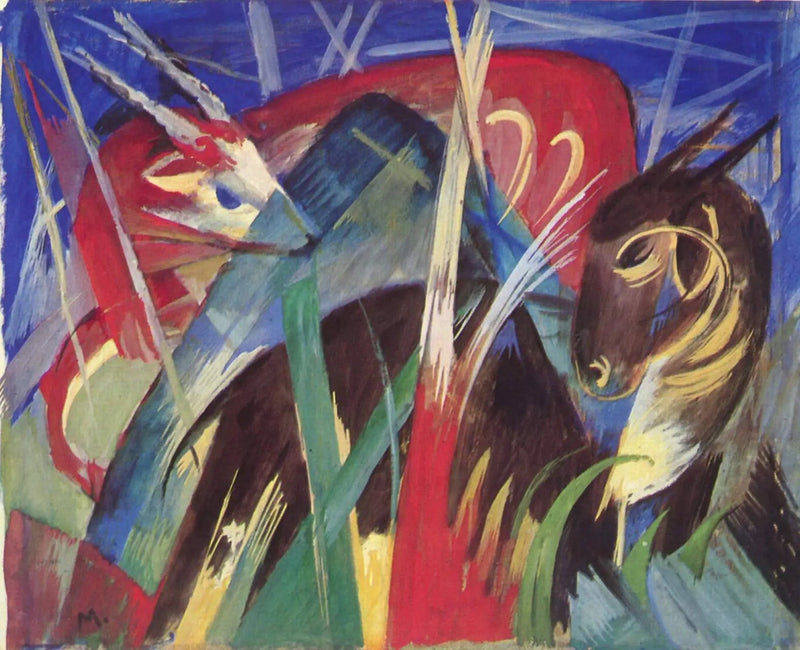 Fabeltiere I - Franz Marc
