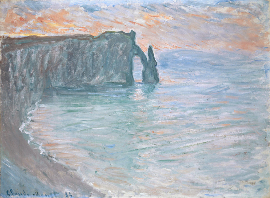 La Falaise d’Aval avec la Porte et l’Aiguille W908 – Monet