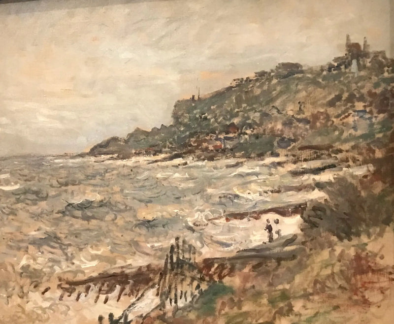 Falaise de Sainte-Adresse, temps gris - Claude Monet