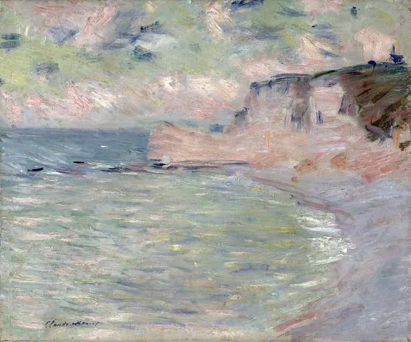 Falaise et Porte d'Amont, effet du matin - Claude Monet