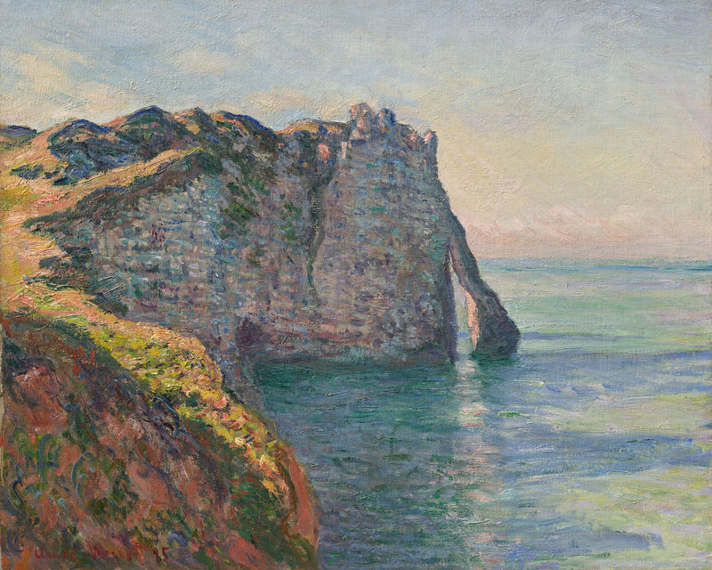 La Porte d’Aval vue du sommet W1018 – Claude Monet