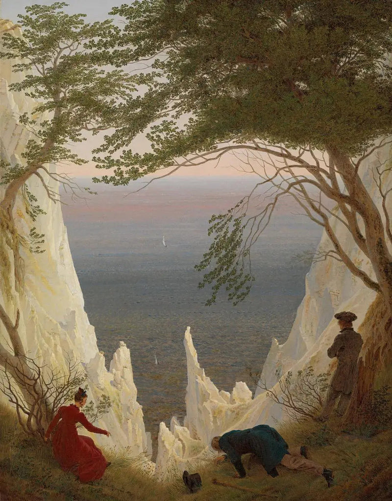 Falaises de craie sur l'île de Rügen - Caspar David Friedrich