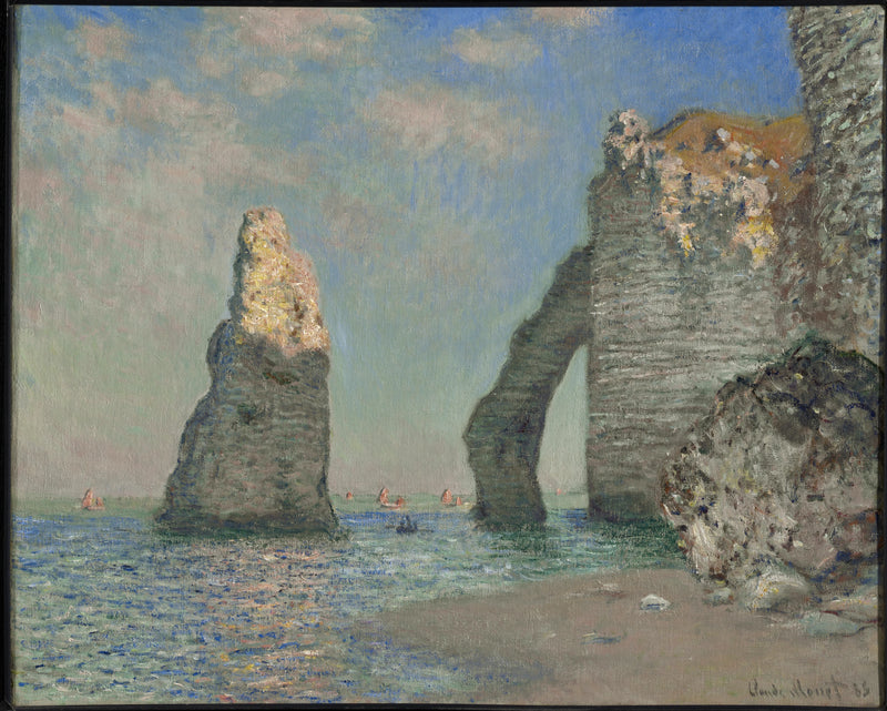 Les Falaises à Étretat W1034 – Claude Monet