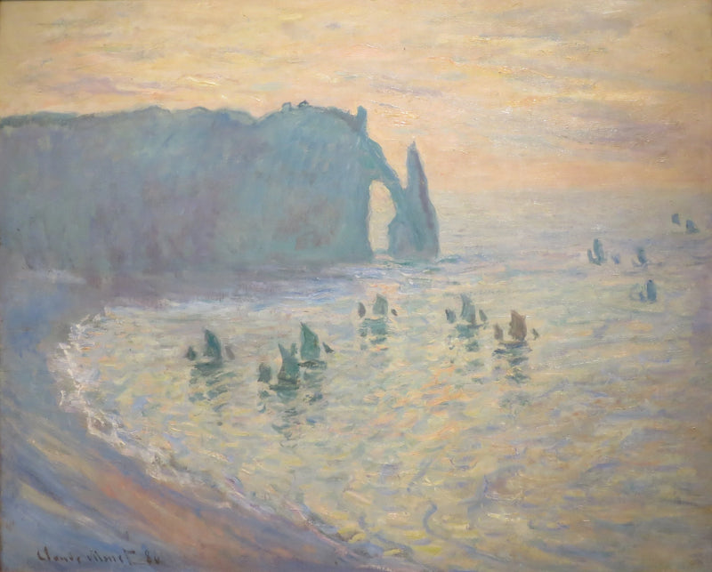 Les Falaises à Étretat W1046 – Claude Monet