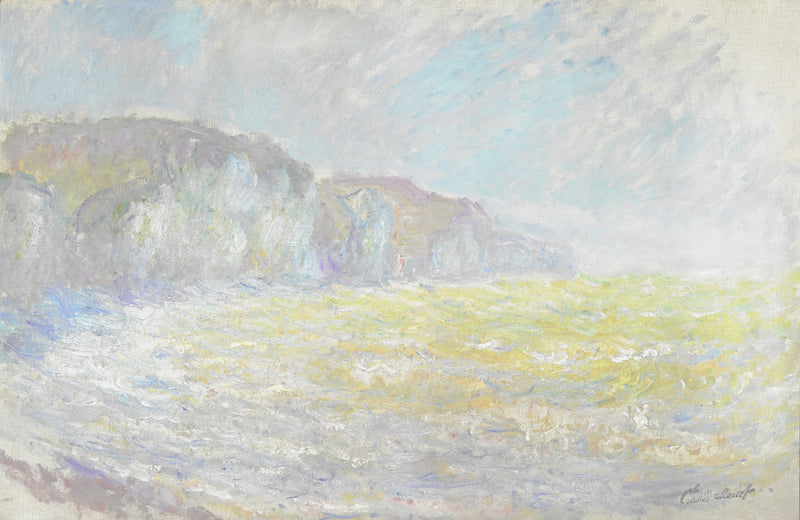 Falaises de Pourville, mer agitée W1443 – Claude Monet