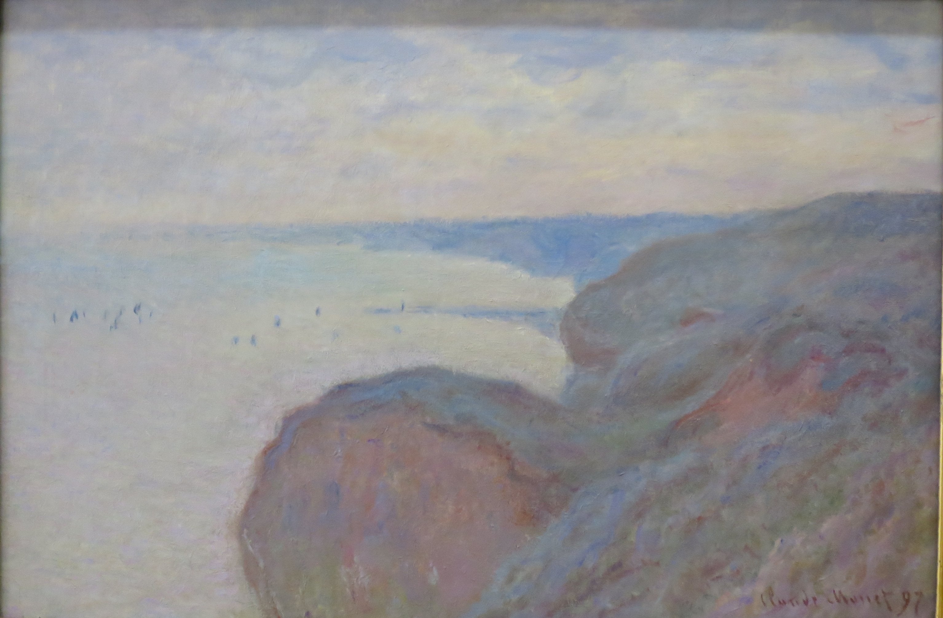 Reproduction du tableau « Falaises près de Dieppe - Claude Monet » par Alpha Reproduction en peinture à l’huile