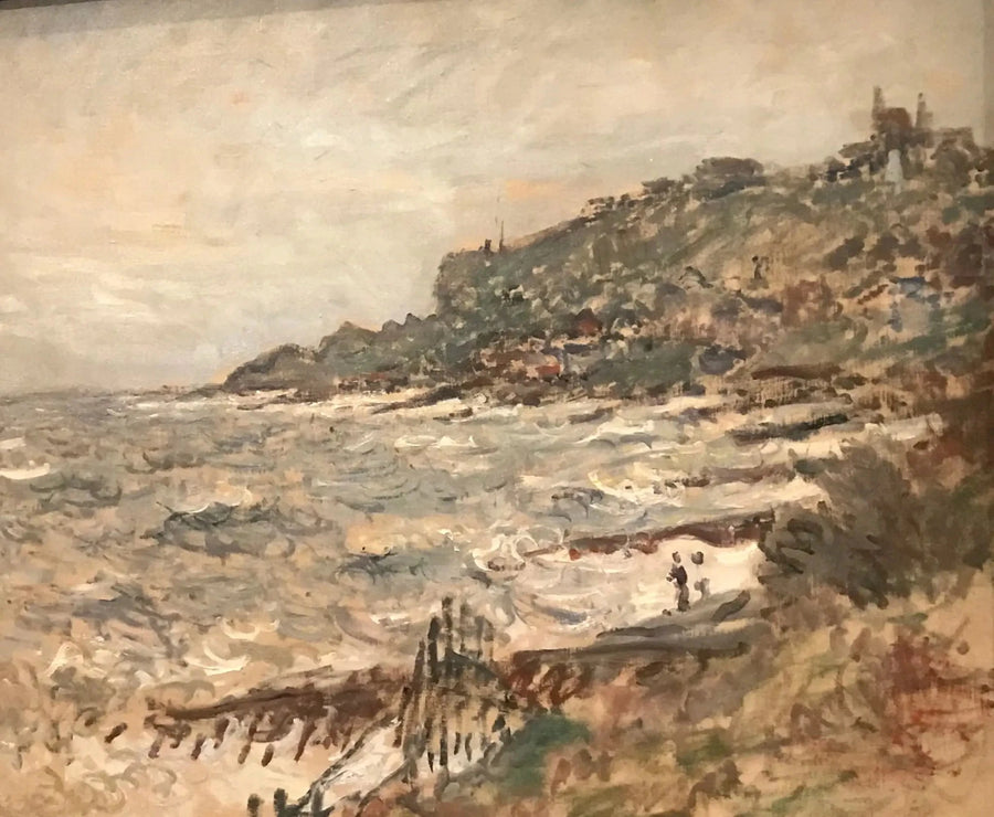 Falaises près de Sainte-Adresse, temps gris W689 – Claude Monet