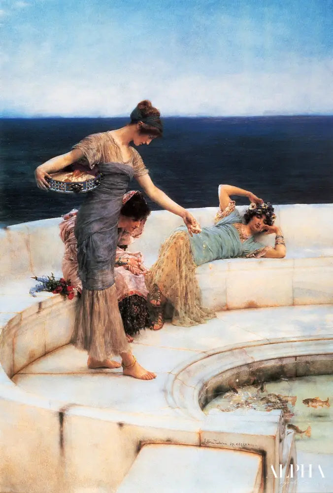 Favoris en argent - Lawrence Alma-Tadema - Reproductions de tableaux et peintures haut de gamme