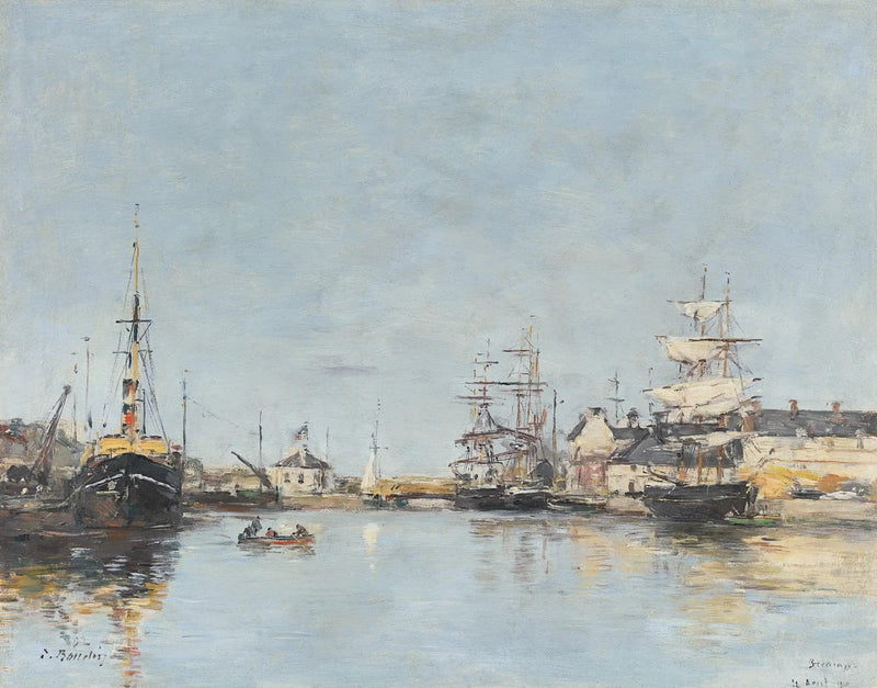 Fécamp, le bassin - Eugène Boudin