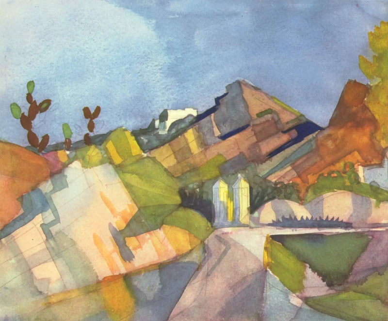 Felsige Landschaft - August Macke