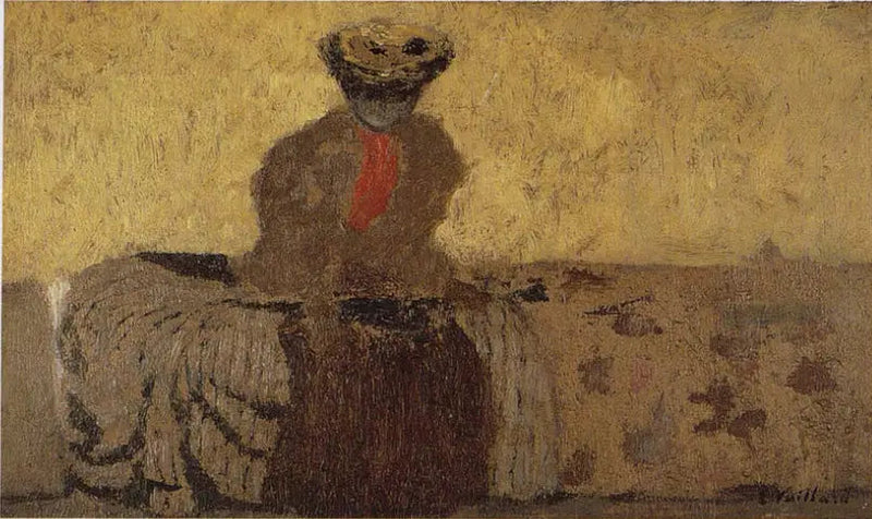 Femme à la cravate rouge (Misia ?) - Édouard Vuillard