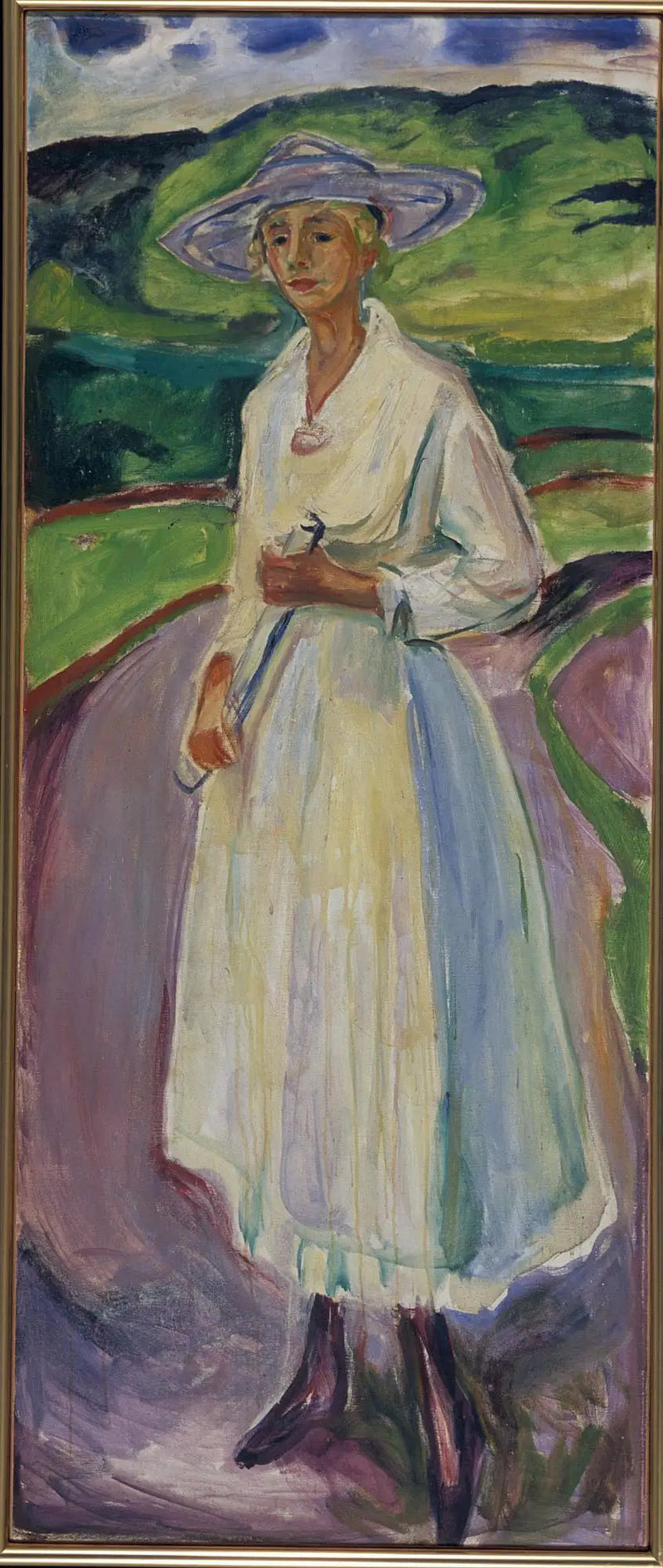Femme à la robe blanche - Edvard Munch