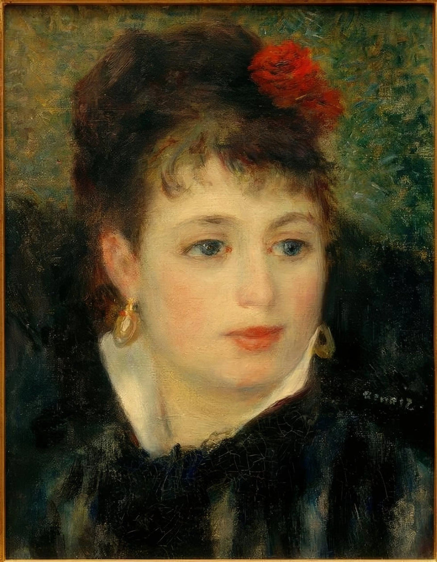 Femme à la rose, vers 1876 – Pierre-Auguste Renoir