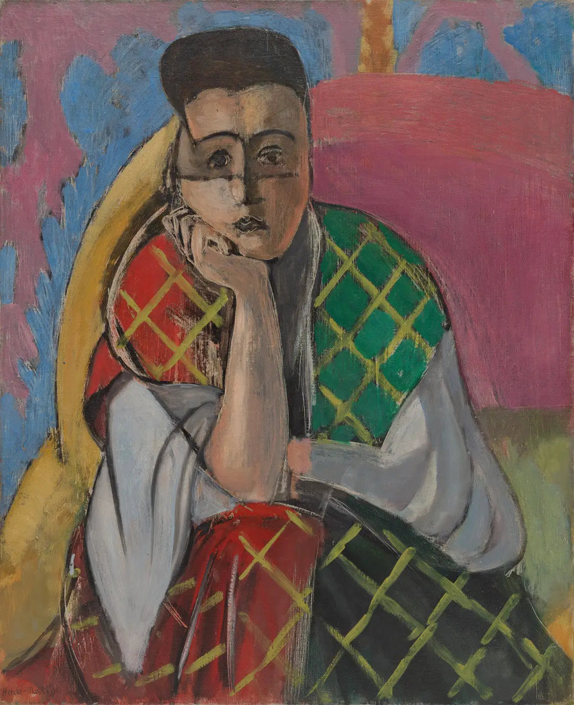 Reproduction du tableau « Femme à la voilette - Henri Matisse » par Alpha Reproduction en peinture à l’huile