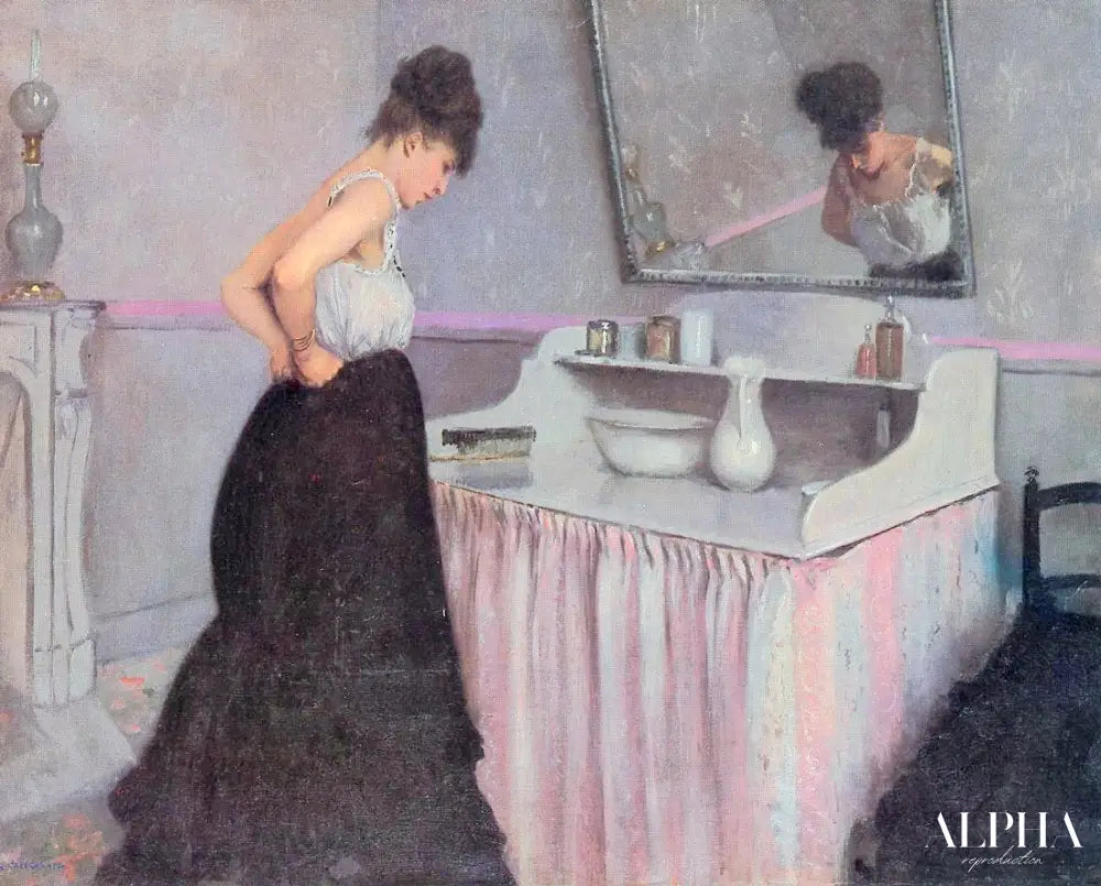 Femme à sa toilette - Caillebotte - Reproductions de tableaux et peintures haut de gamme