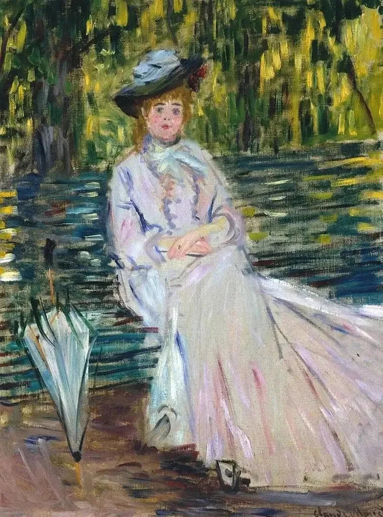 Femme assise sur un banc W343 – Claude Monet
