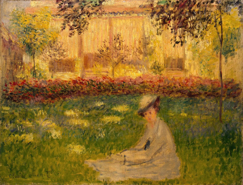 Femme assise dans le jardin - Claude Monet