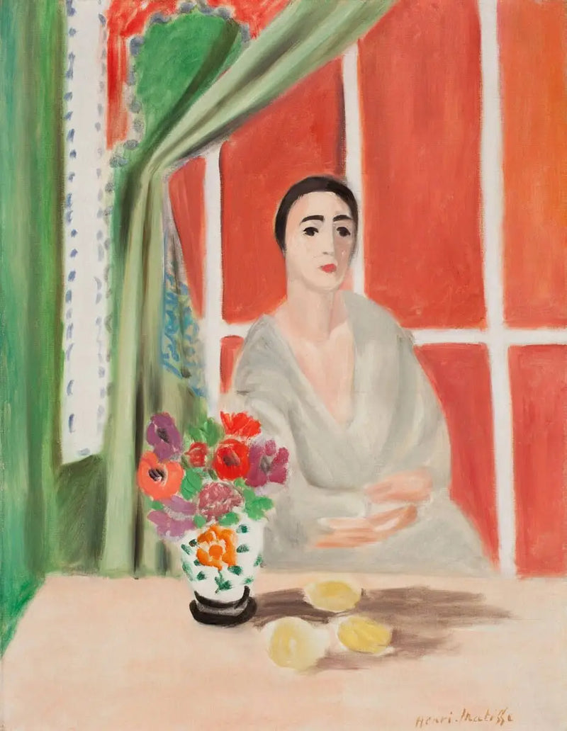 Femme au bouquet - Henri Matisse