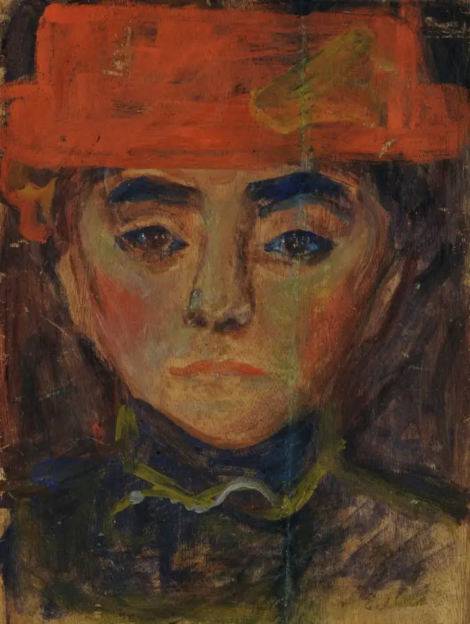 Femme au chapeau rouge - Edvard Munch