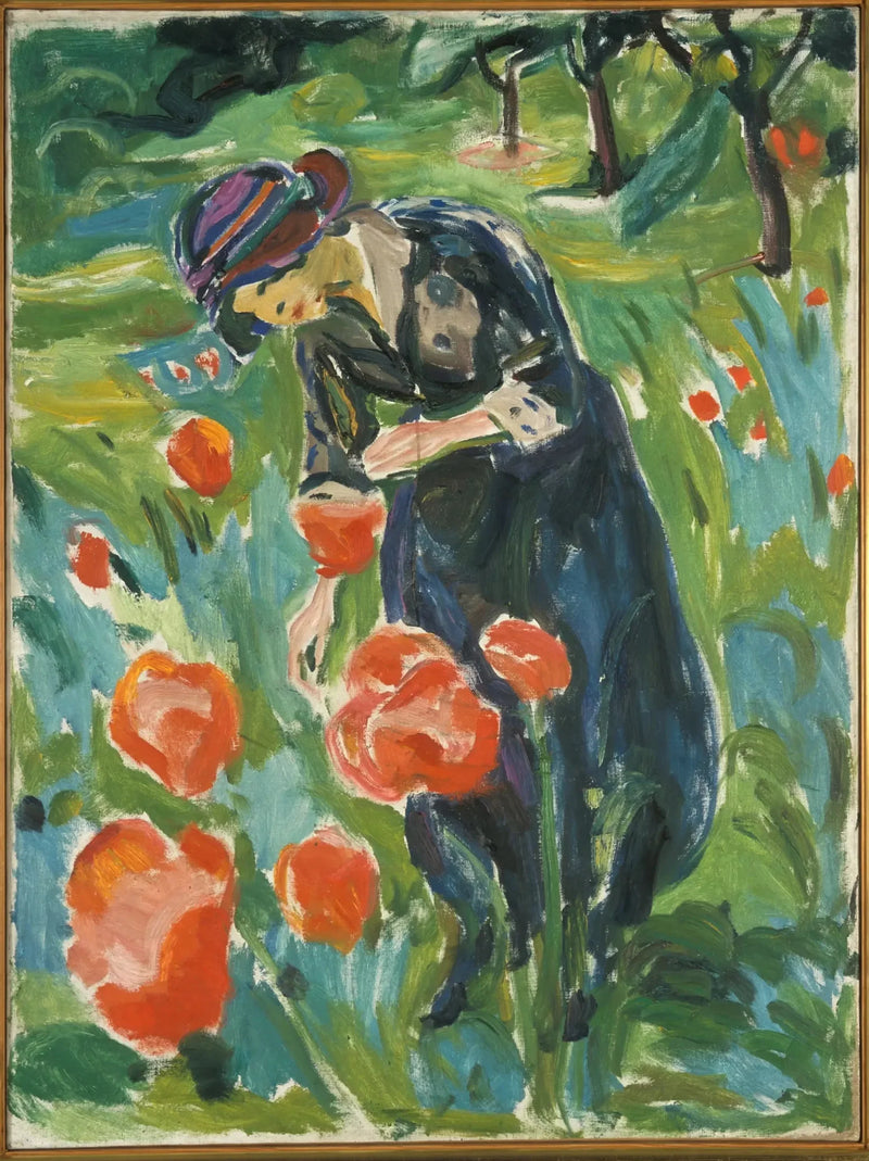 Femme au coquelicot - Edvard Munch