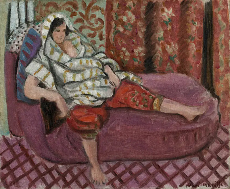 Femme au divan rose - Henri Matisse