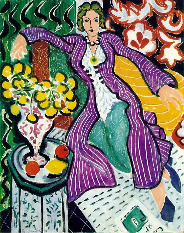 Femme au manteau violet - Henri Matisse