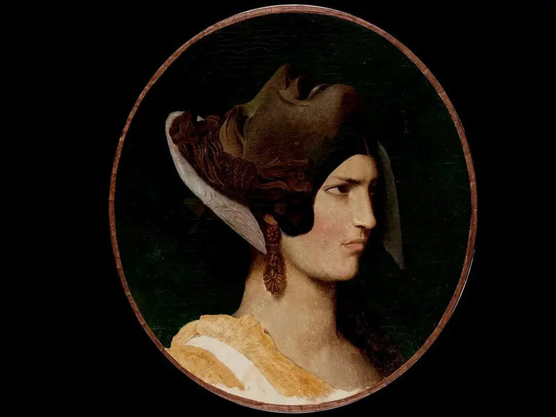 Femme au masque antique - Jean-Léon Gérôme