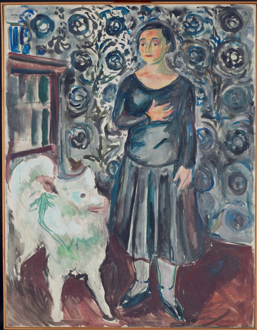 Femme au samoyède - Edvard Munch