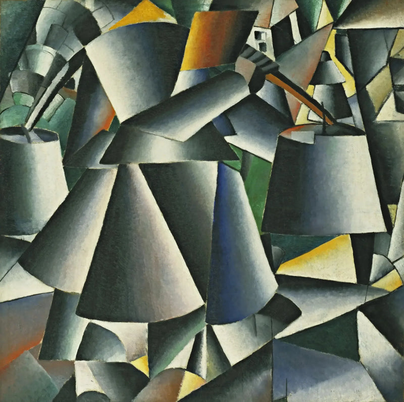 Femme avec des eaux - Kazimir Malevich