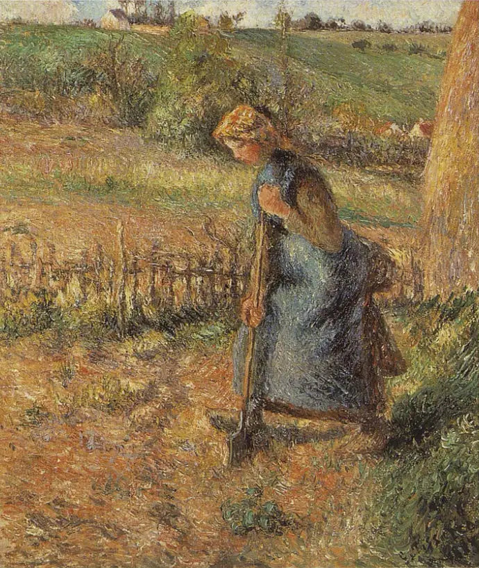 Femme béchante - Camille Pissarro