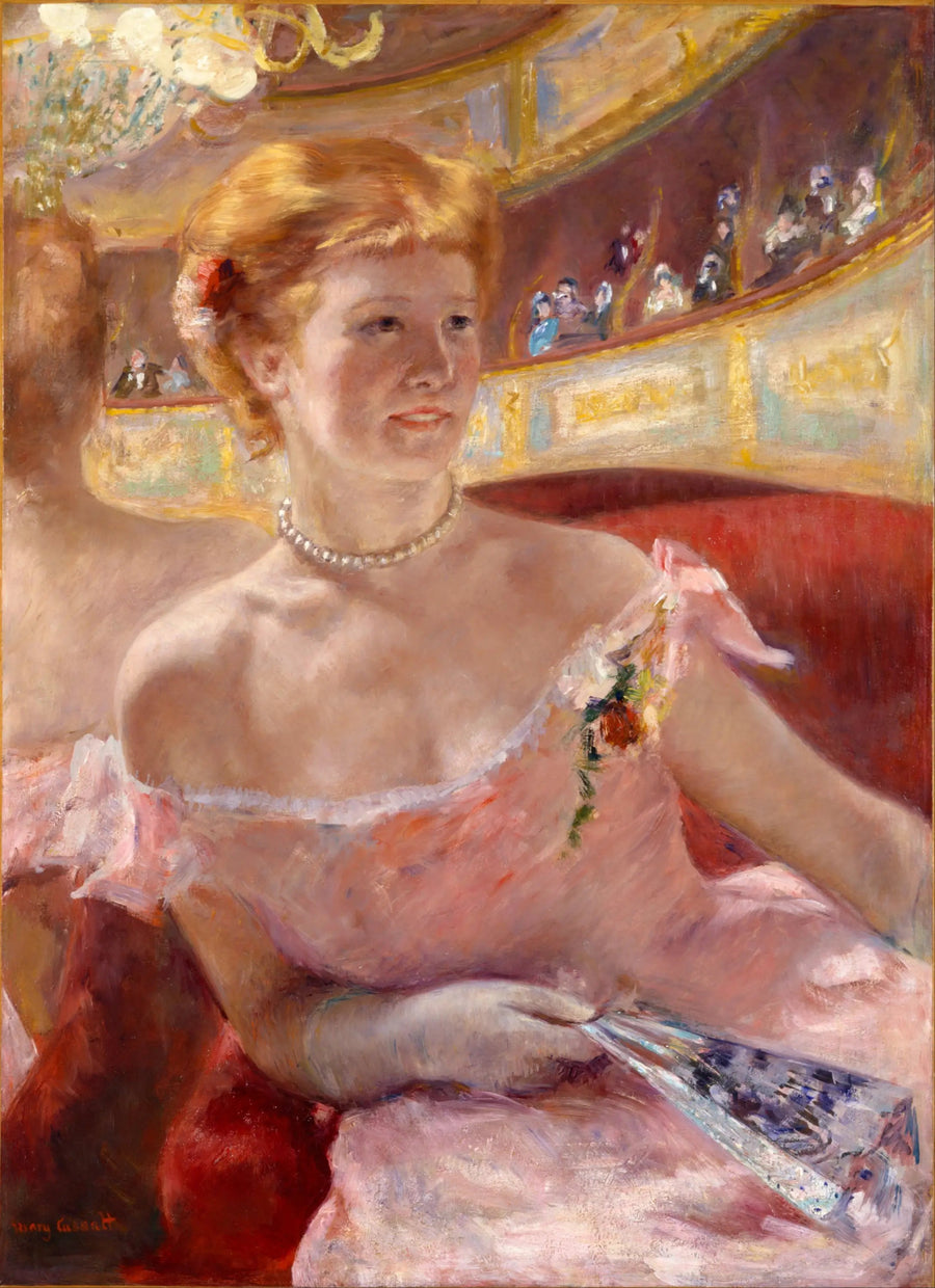 Femme dans une loge - Mary Cassatt