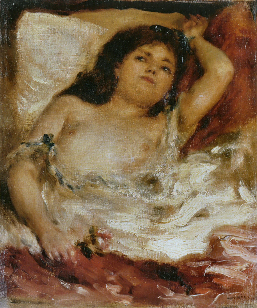 Femme demi-nue couchée : La Rose – Pierre-Auguste Renoir