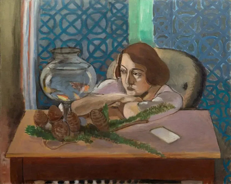Femme devant un aquarium - Henri Matisse