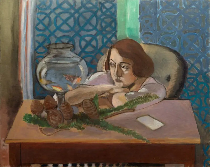 Femme devant un aquarium - Henri Matisse