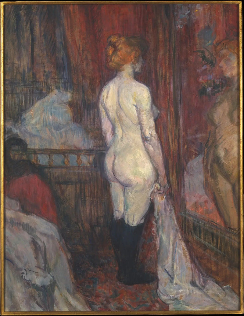 Femme devant un miroir - Henri de Toulouse-Lautrec