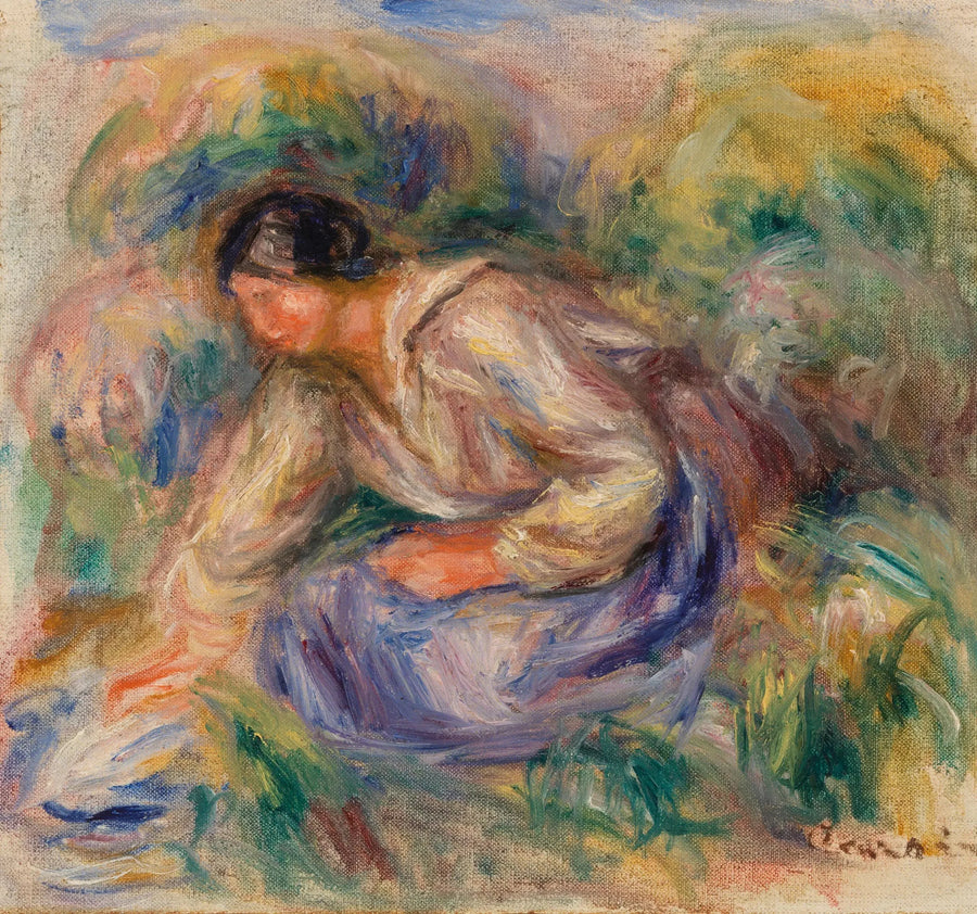 Femme en jupe bleue - Pierre-Auguste Renoir
