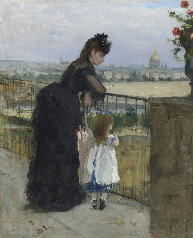 Femme et enfant au balcon - Berthe Morisot